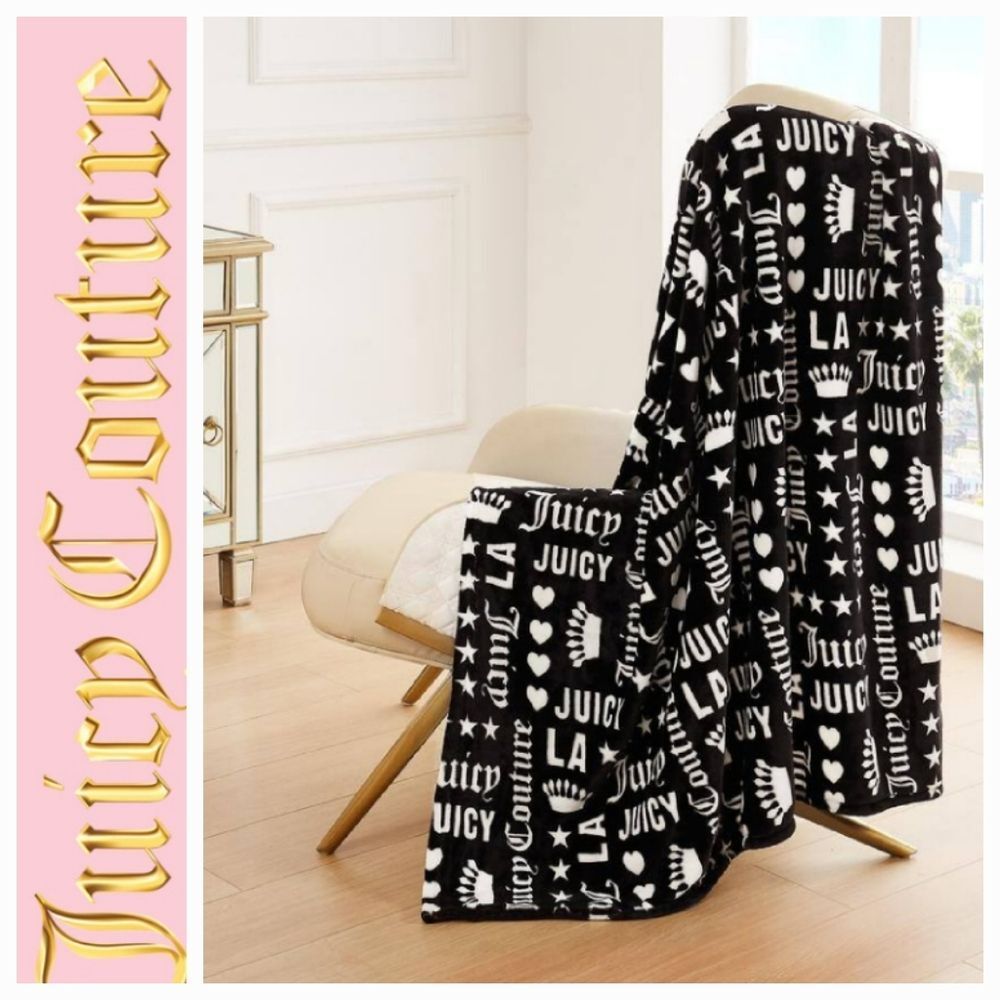 Juicy Couture Home Juicy LA Print Twin Throw Blanket